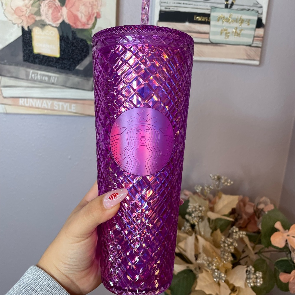 Starbucks 2023 Purple/Berry Jeweled Tumbler valentines edition